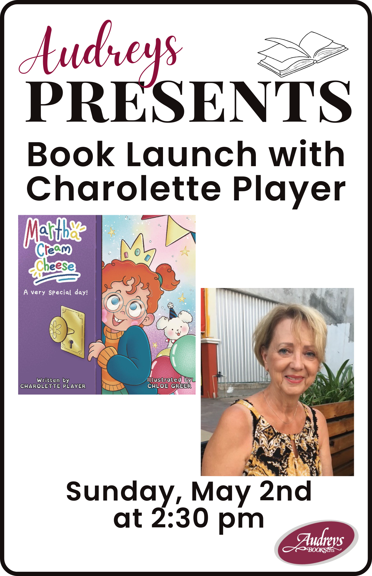 Book Launch with Charolette Player