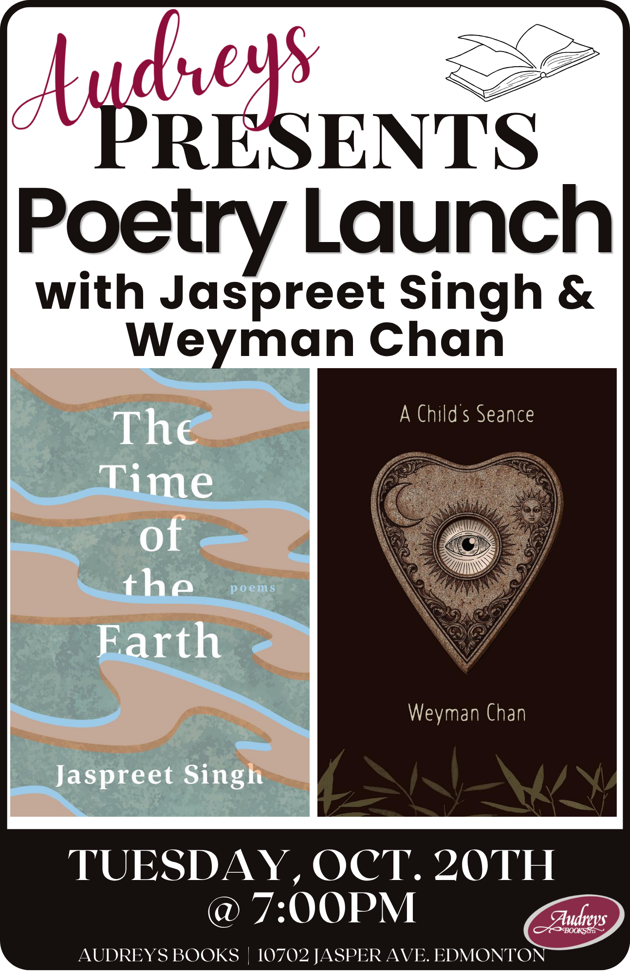 Poetry Launch with Jaspreet Singh and Weyman Chan