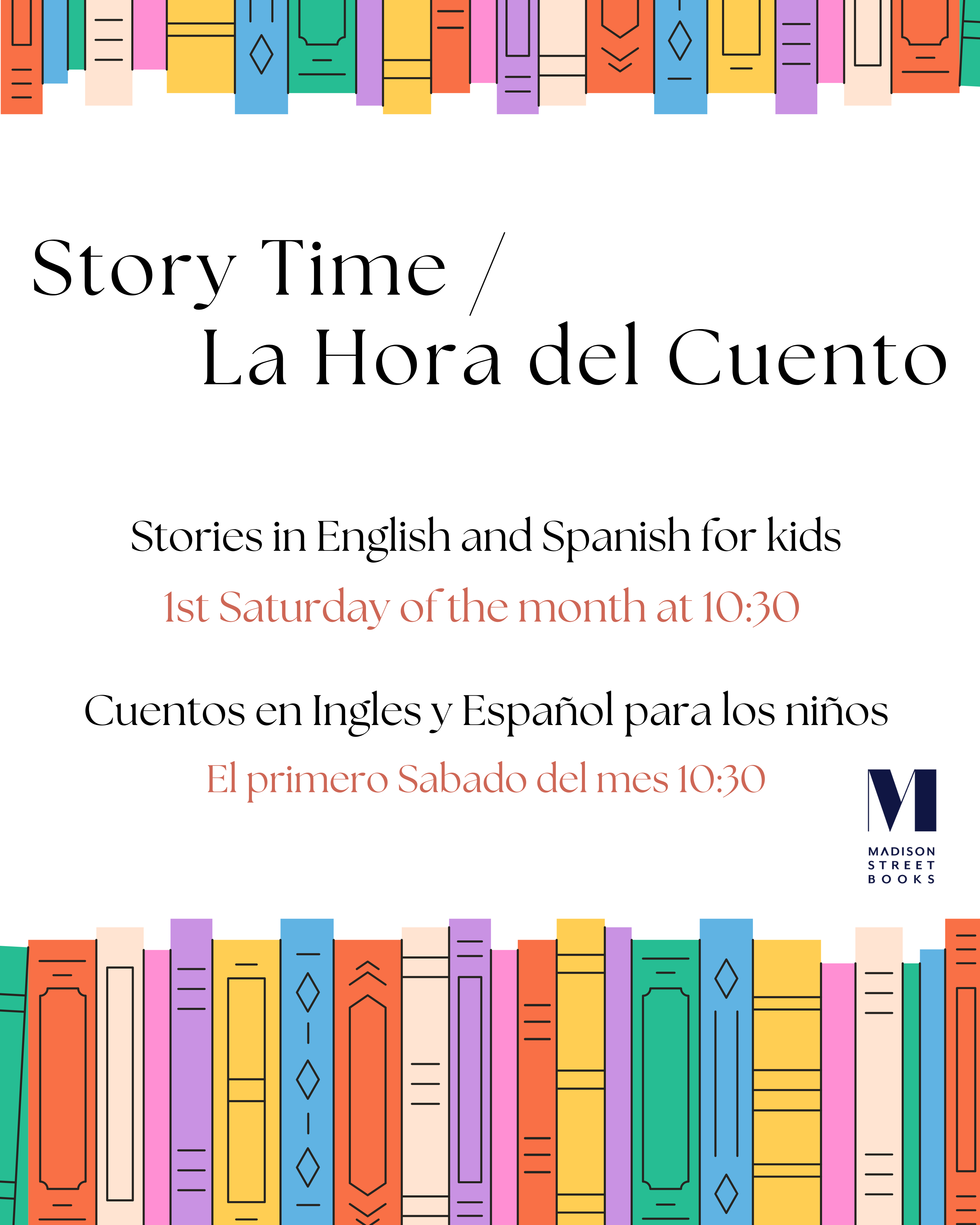 Story Time and La Hora del Cuento at Madison Street Books