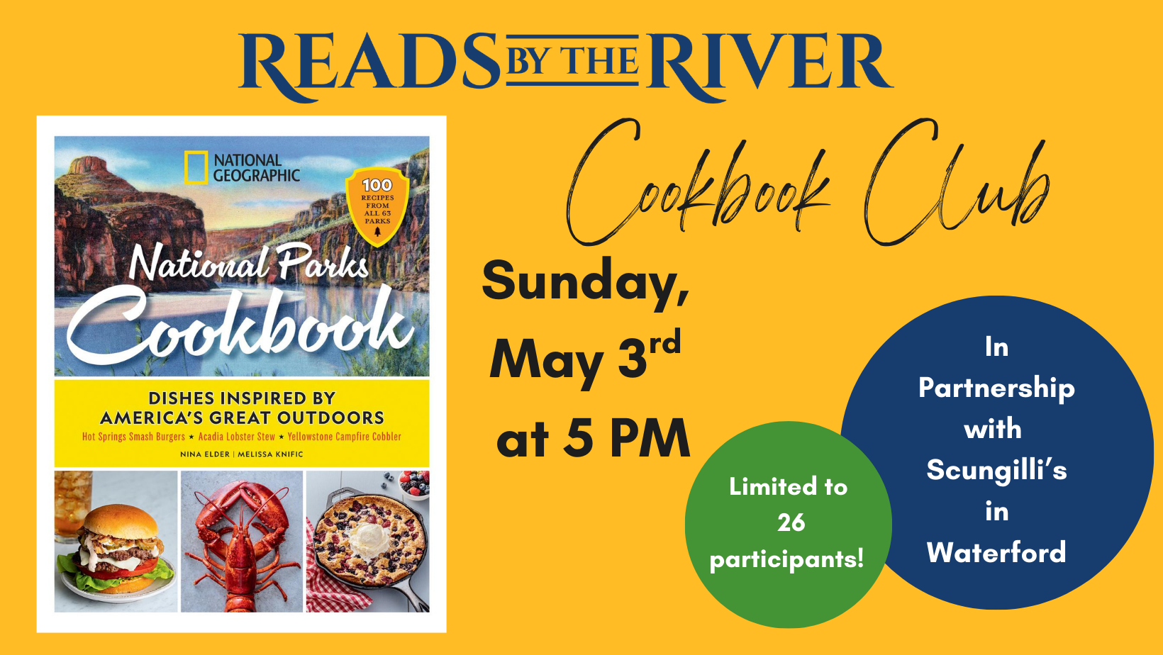 Cookbook Club - May 2026 | Reads By the River