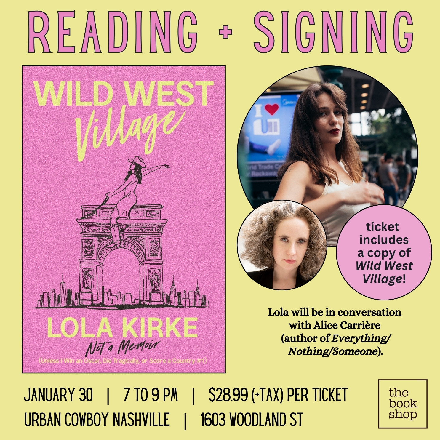 The Bookshop | Events 1551820250130