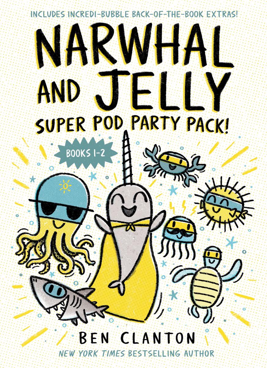 Narwhal and Jelly - Super Pod Party Pack! (Paperback books 1 & 2)