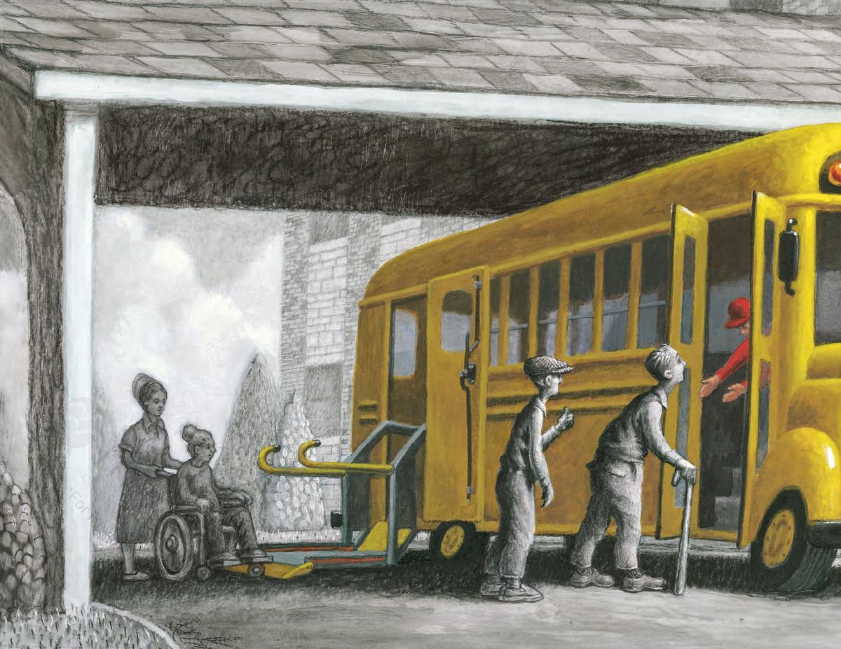 絵画 The dog bus Bus-Stop-60x60-