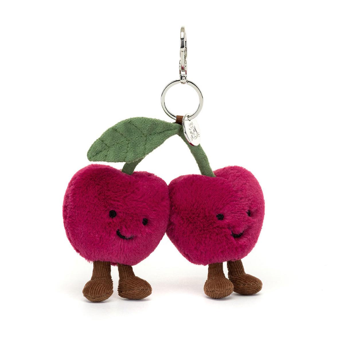 ジェリーキャット Cherries Bag Charm 新品・タグ付き Amuseables Cherries Bag Charm by Jellycat, H6
