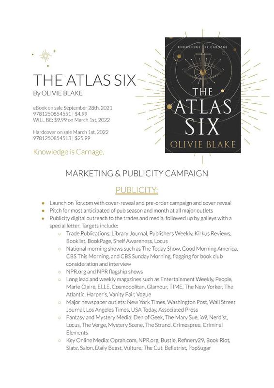 The Atlas Six (The Atlas #1) by Olivie Blake