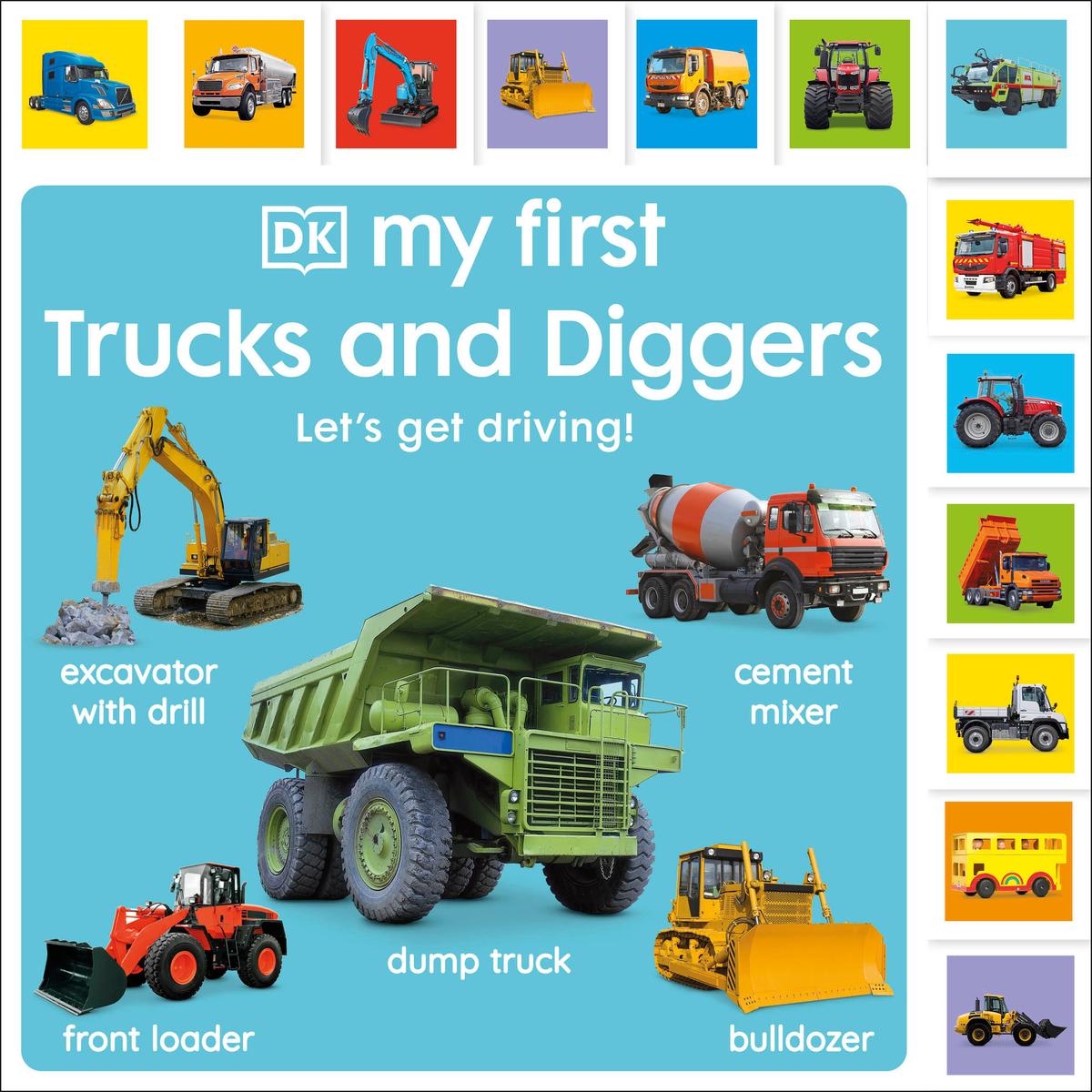 My First Trucks and Diggers - Let's Get Driving!