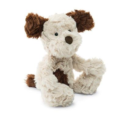 Jellycat brown best sale and white dog