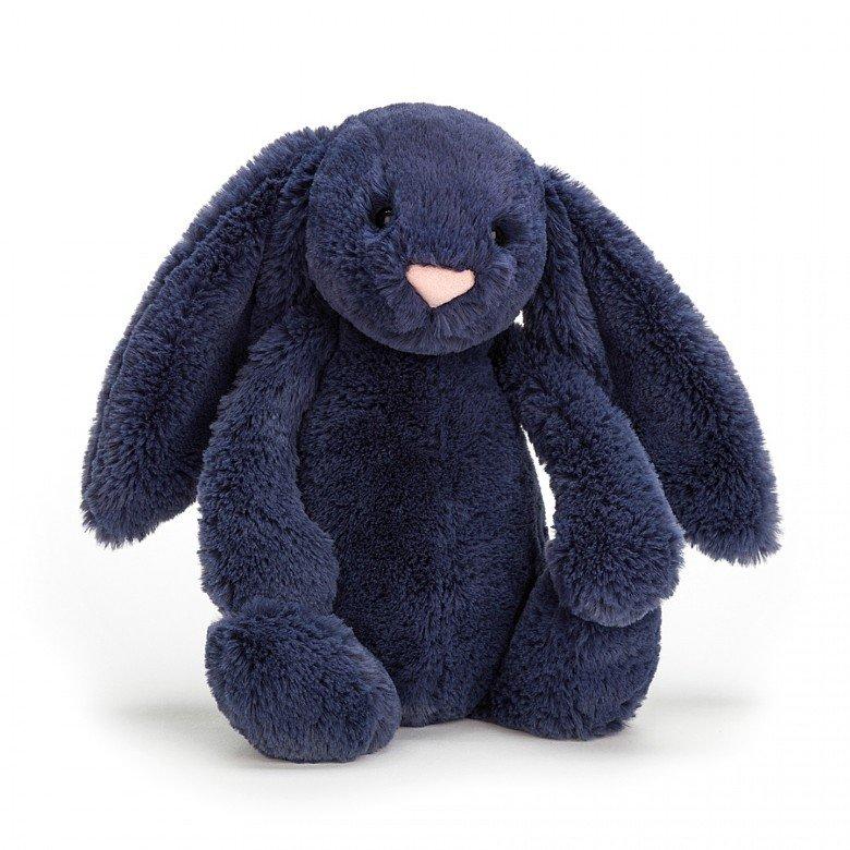 Jellycat Bashful Bunny NAVY MEDIUM
