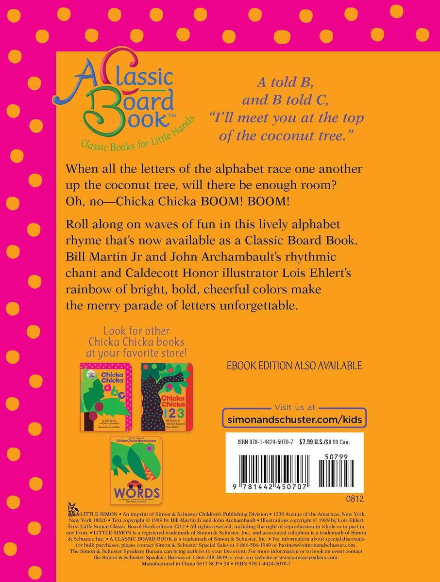 Chicka Chicka Boom Boom by Bill Martin, John Archambault, Lois