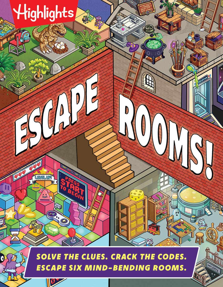 Escape Rooms!: Solve the Clues. Crack the Codes. Escape Six Mind-bending Rooms: Immersive Escape Room Game with Mysteries and Logic Puzzles for Kids