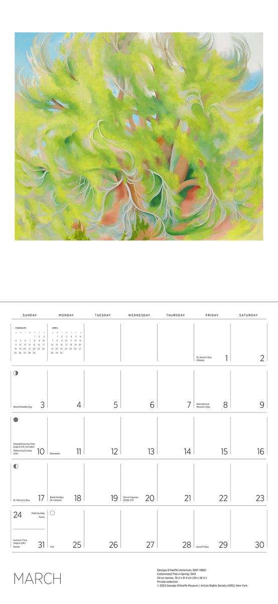 2024 Georgia O'Keeffe Wall Calendar by Pomegranate Communications