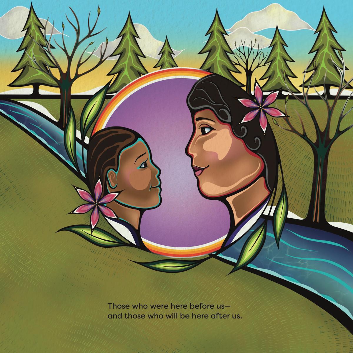 Zane Saundersアボリジニの画家　walking together Walking Together by Elder Dr Albert D Marshall, Louise Zimanyi