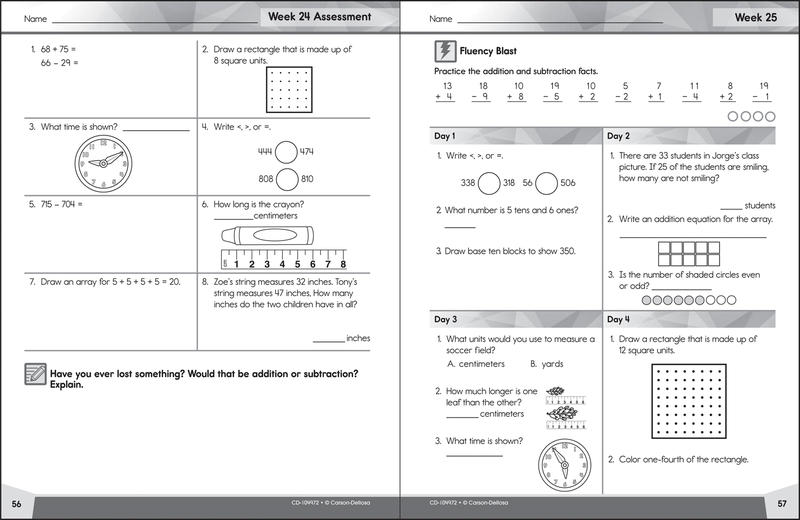 Carson Dellosa Math Worksheets Answers Carson Dellosa Common Core 4
