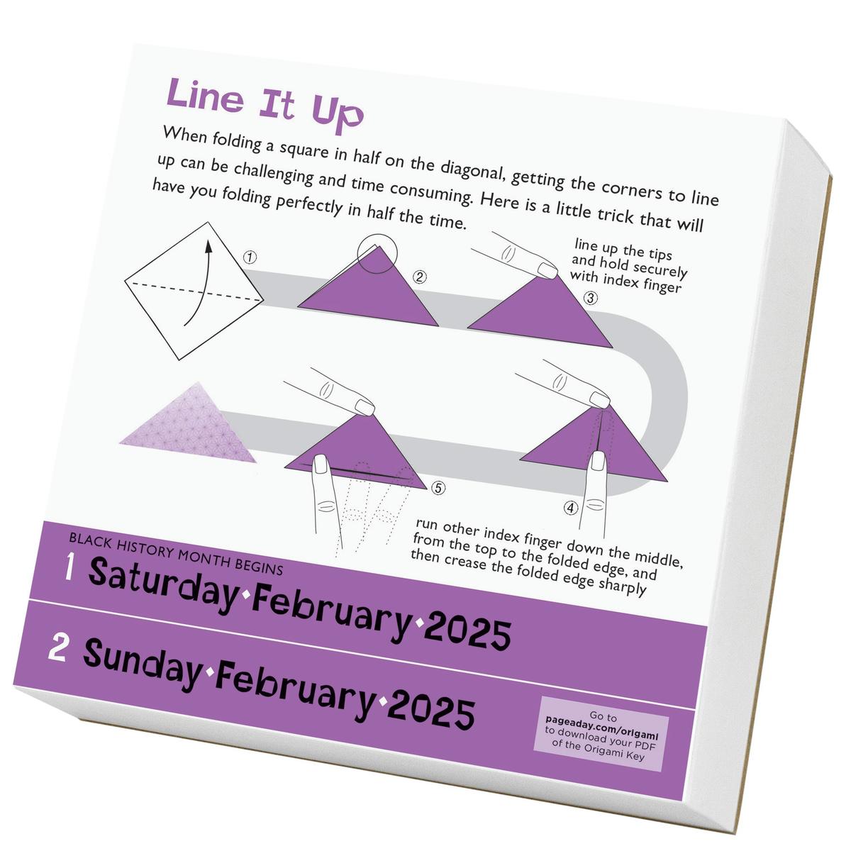 Origami Page-A-Day® Calendar 2025 by Margaret Van Sicklen