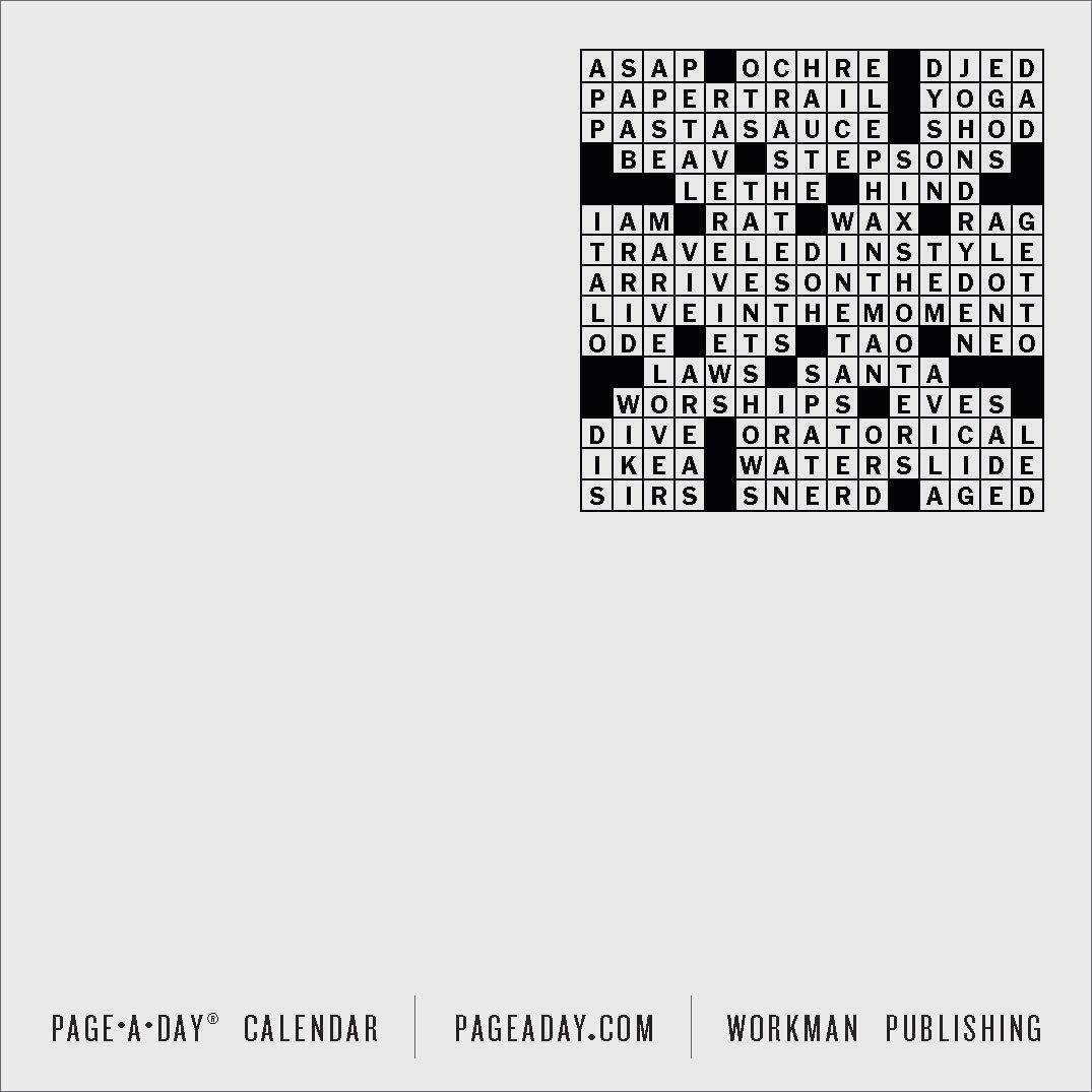 2025 The New York Times Crossword Page-A-Day Calendar by New York Times  The, Calendars Workman, Will Shortz | Content Bookstore