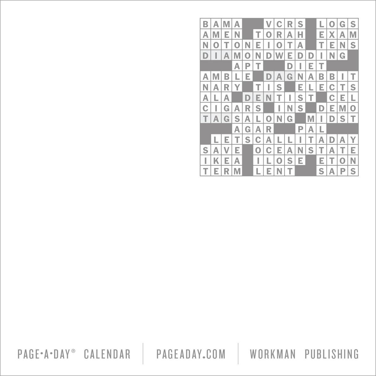 2026 New York Times Crossword Page-A-Day® Calendar by Will Shortz | The