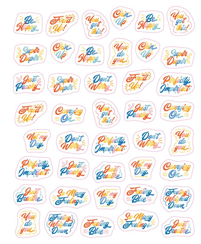 All the different emotions stickers for mood stickers - Shop Square Studio  Stickers - Pinkoi
