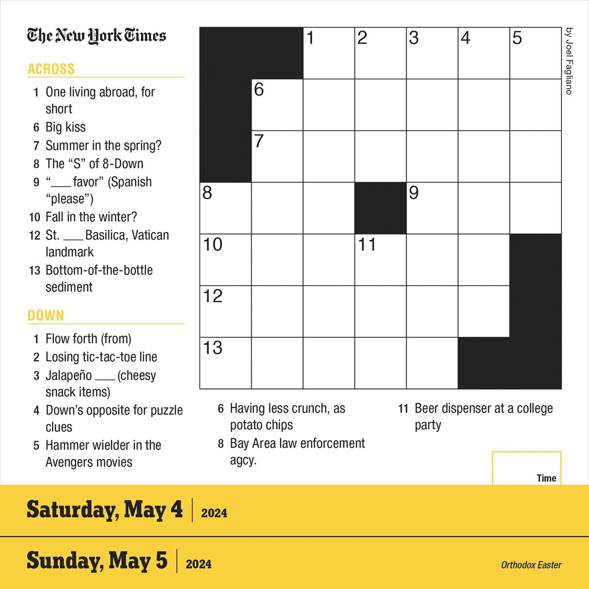 New york deals times mini crossword