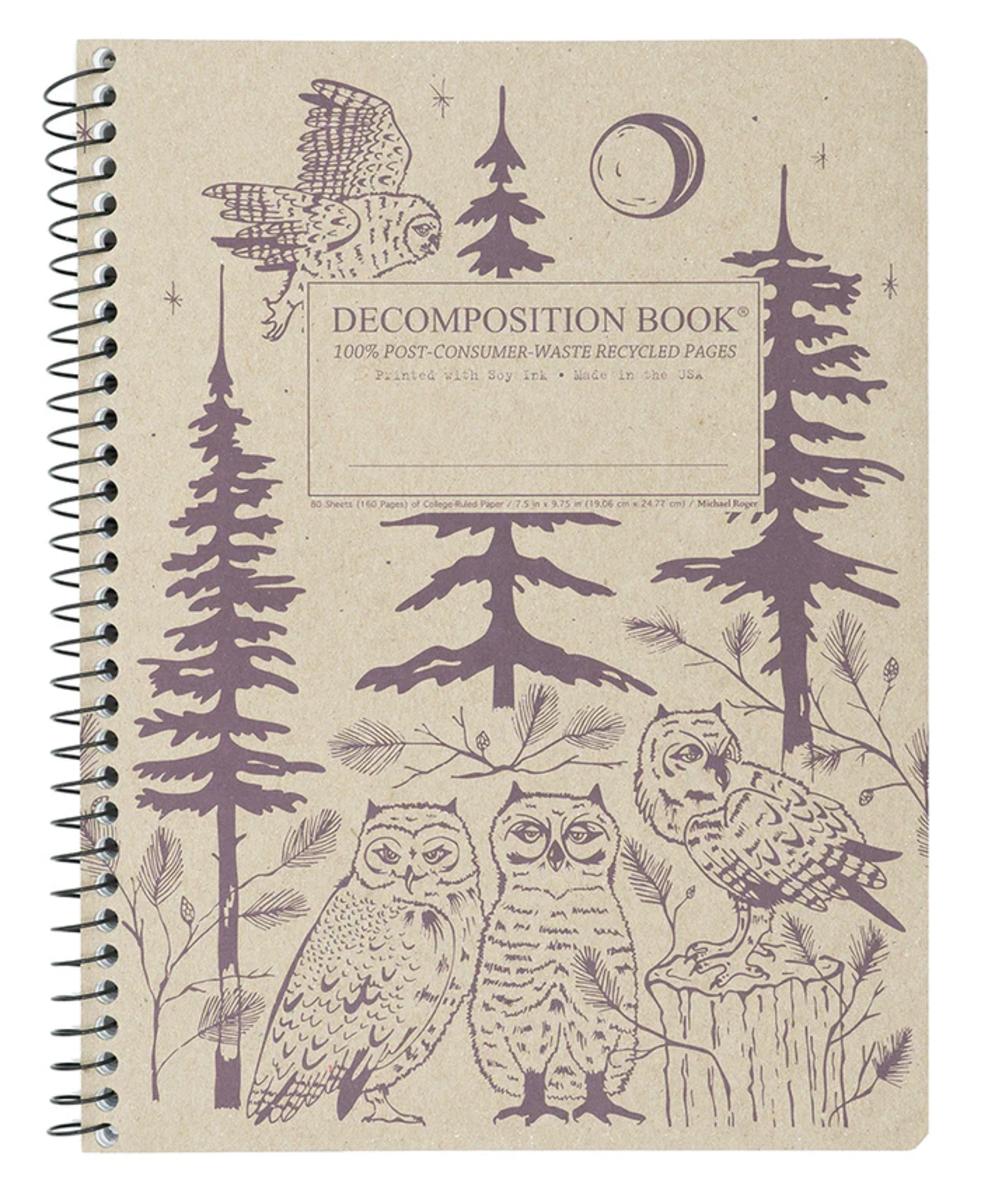 Baby Great Horned Owl Ruled Notebook