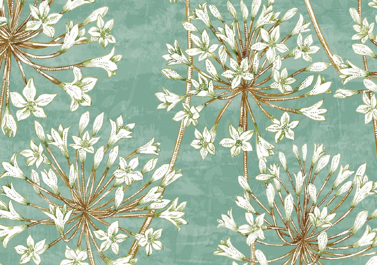 Allium Blossoms Note Cards (14 cards, 15 self-sealing envelopes)