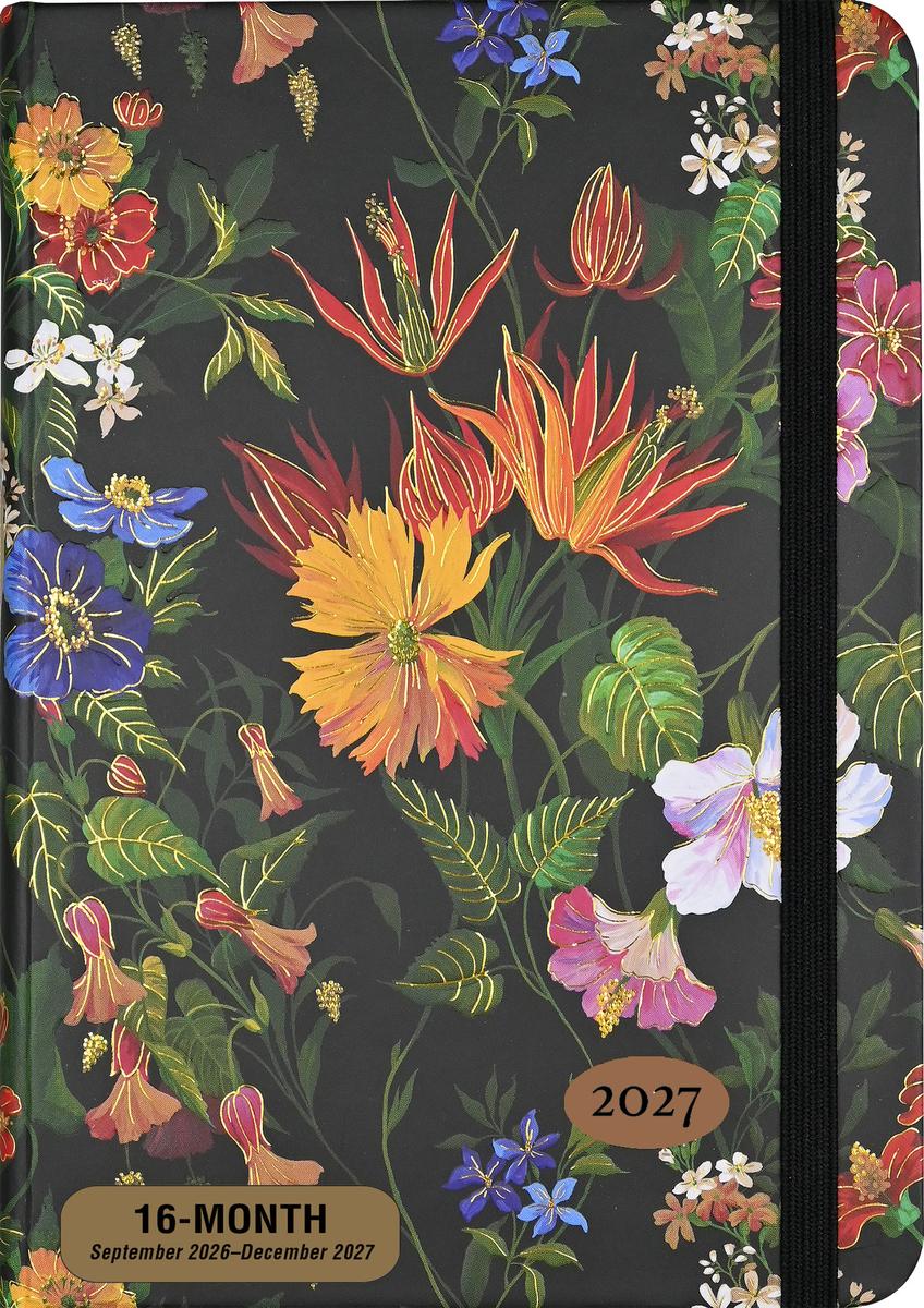 2027 Floral Paradise Weekly Planner (16 months, Sept 2026 to Dec 2027)