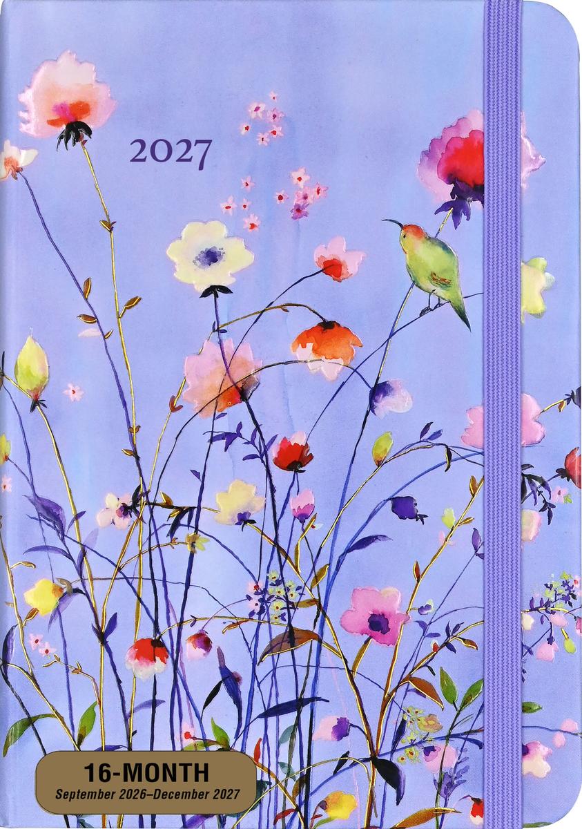 2027 Lavender Wildflowers Weekly Planner (16 months, Sept 2026 to Dec 2027)