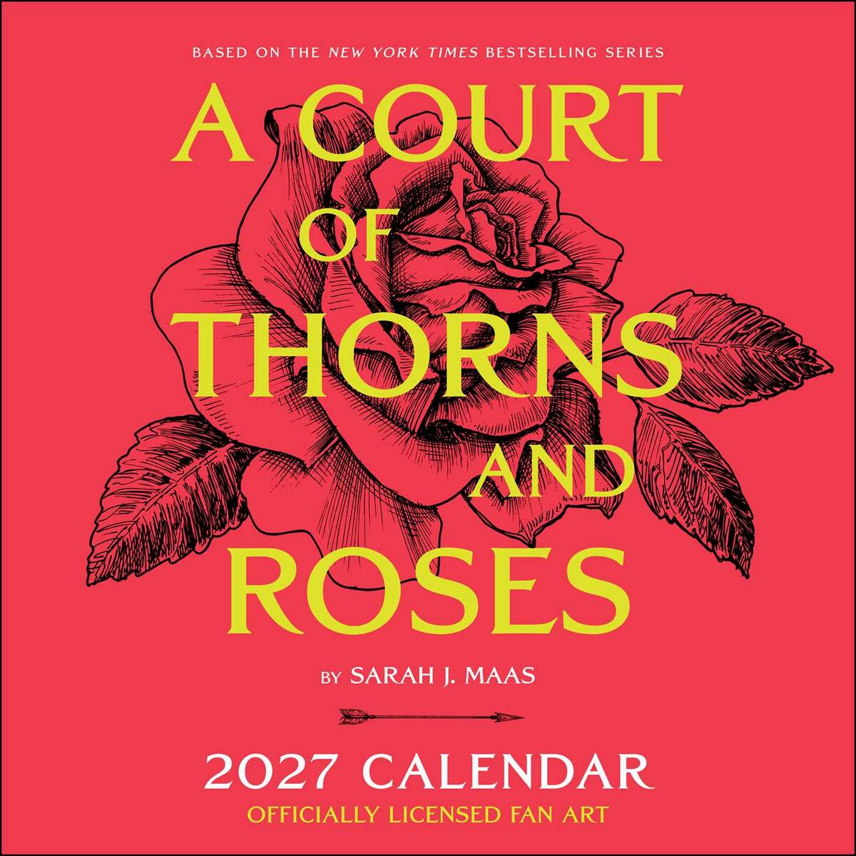 2027 A Court of Thorns and Roses Officially Licensed Fan Art Wall Calendar