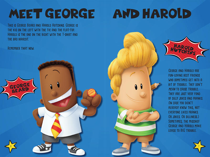 George and Harold from The Amazing Captain Underpants Movie