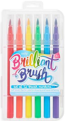 Brilliant Brush Markers - Set of 12