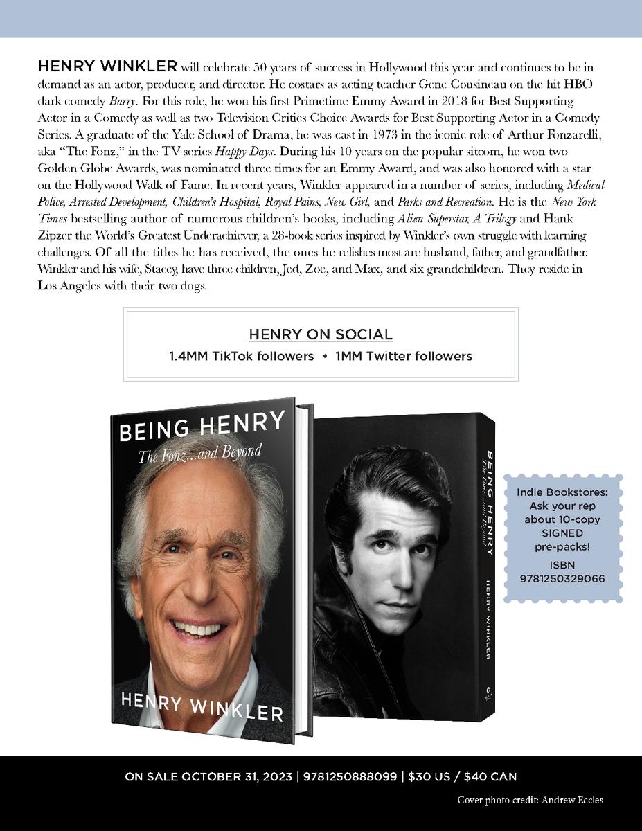 Henry Winkler Shares his Memoir, Being Henry: The Fonz and Beyond