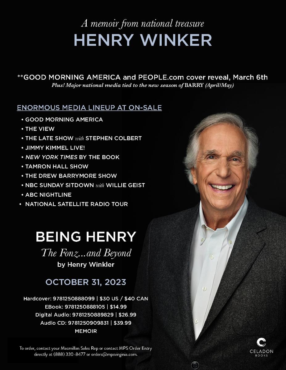 Henry Winkler Shares his Memoir, Being Henry: The Fonz and Beyond