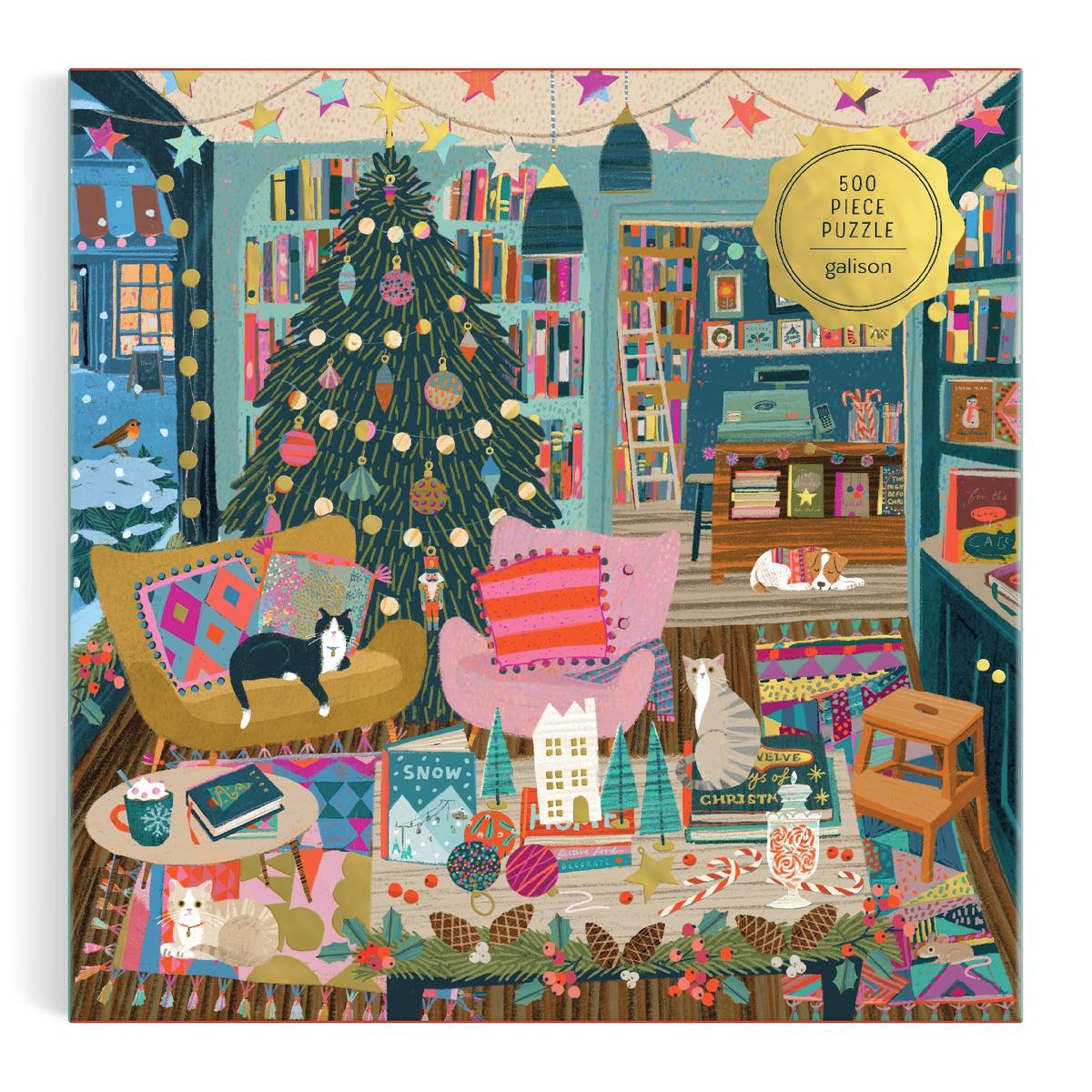 Season's Readings 500 Piece Foil Puzzle by Galison, Victoria Ball