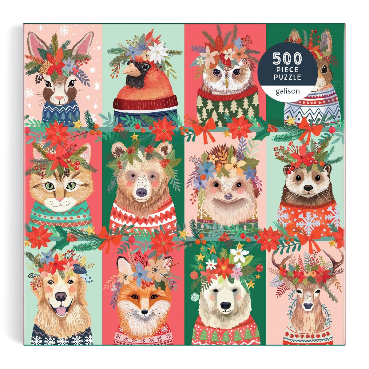 Furry And Bright 500 Piece Puzzle by Galison, Mia Charro, 500