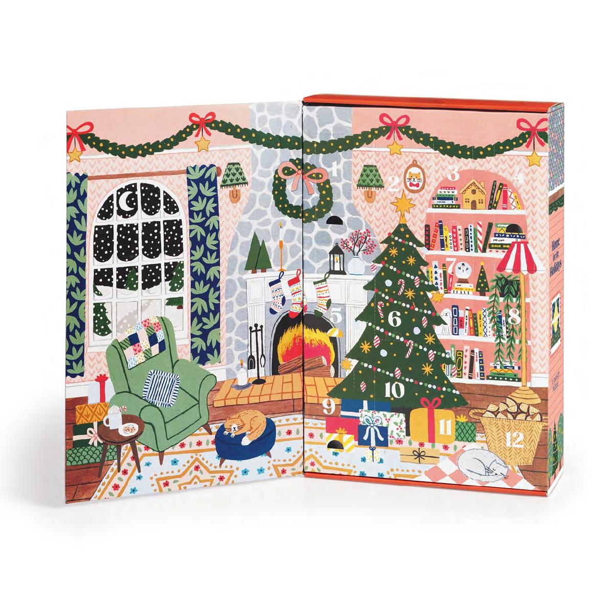 Home for the Holidays 500 Piece Advent Puzzle Calendar by Galison