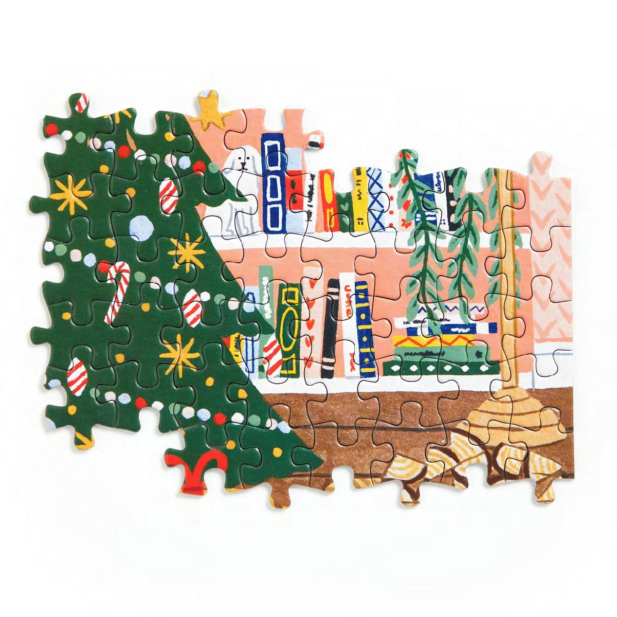 Home for the Holidays 500 Piece Advent Puzzle Calendar by Galison