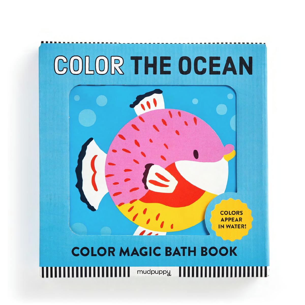 Color the Ocean Color Magic Bath Book by Mudpuppy, Marijke