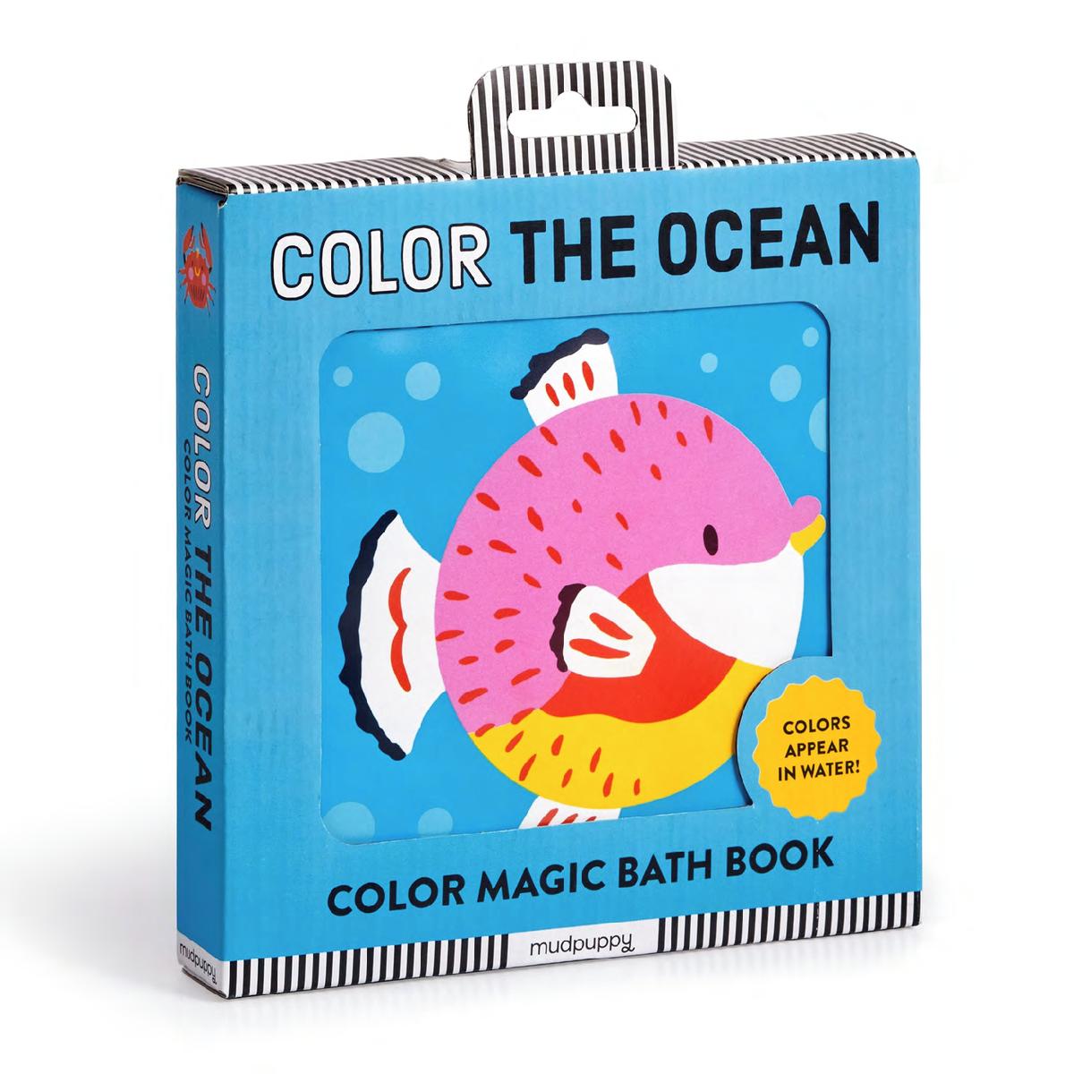 Color the Ocean Color Magic Bath Book by Mudpuppy, Marijke