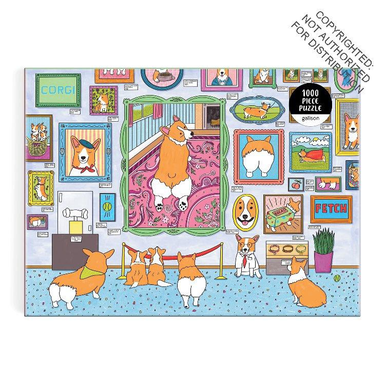 Galison Museum of The Corgi 1000 Piece Puzzle