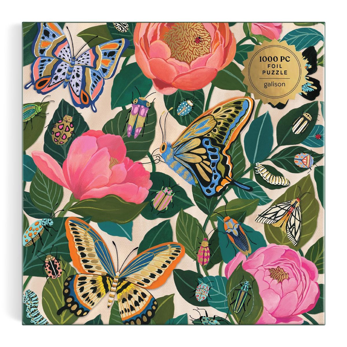 Between the Blooms 1000 Piece Foil Puzzle by Galison, Christine De