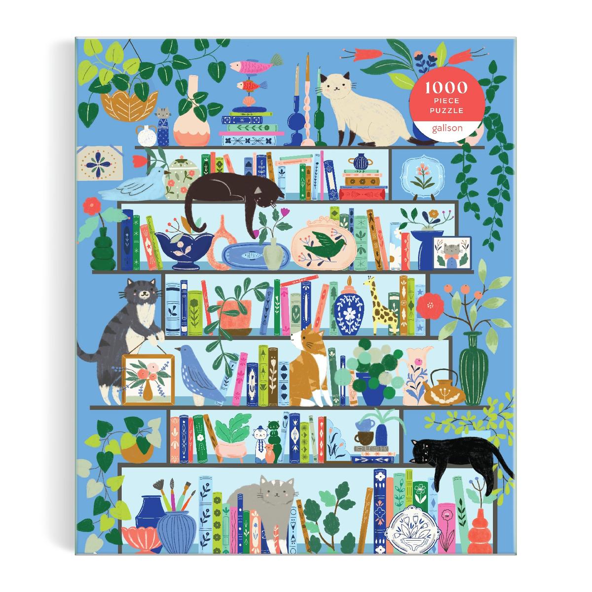Purrfect Nook 1000 Piece Puzzle by Galison, Flora Waycott, 1000