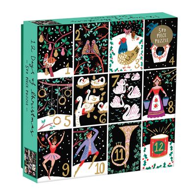 Twelve Days Of Christmas 500 Piece Puzzle by Galison, Louise