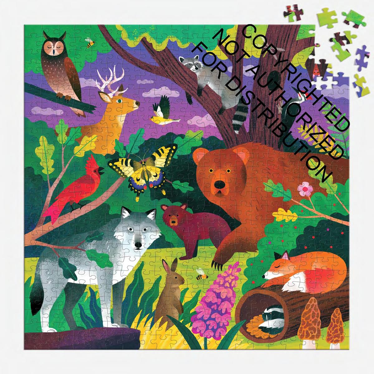 Forest Illuminated 500 Piece Glow in the Dark Puzzle by Mudpuppy
