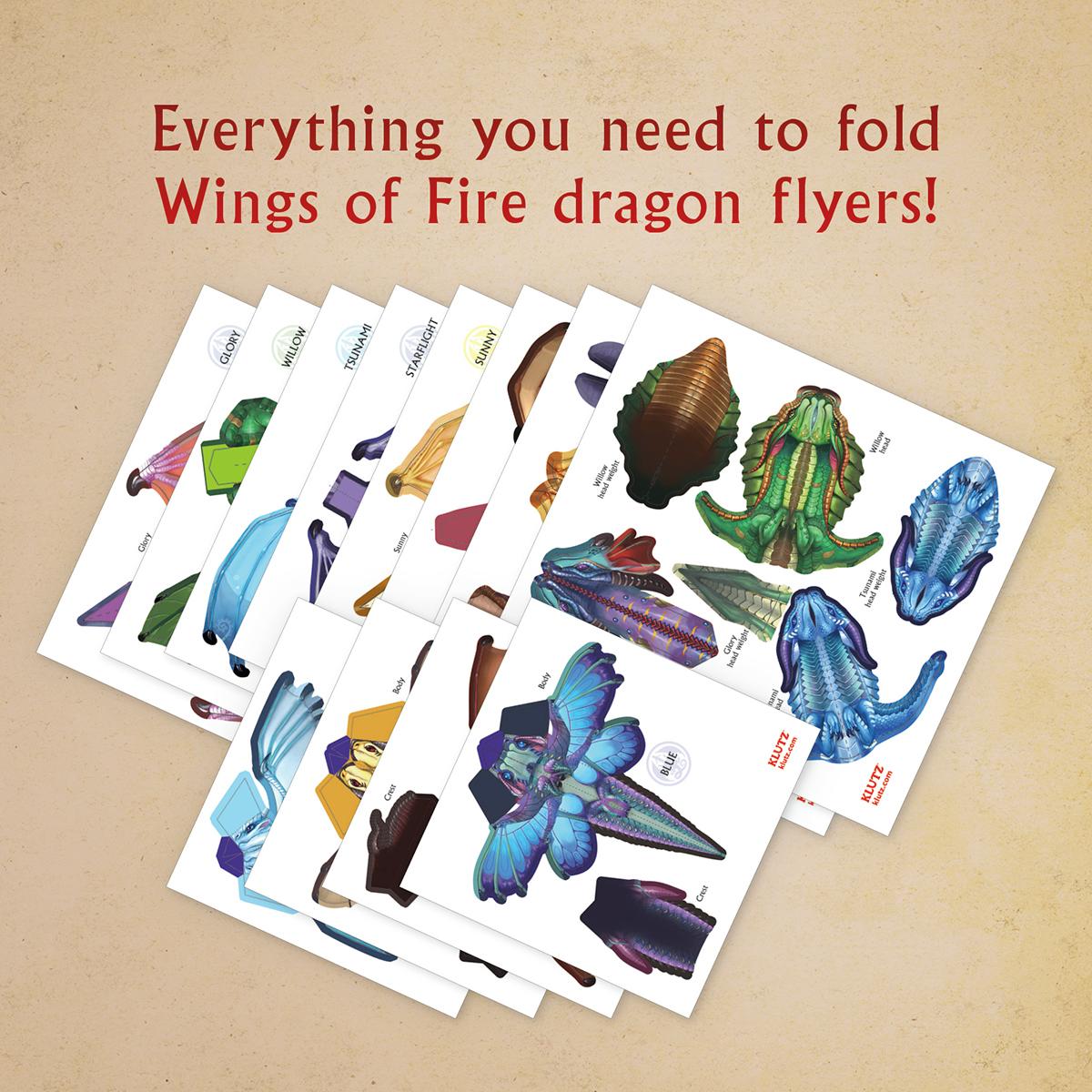 Wings of Fire Folded Flyers by Tui T Sutherland, Editors of Klutz