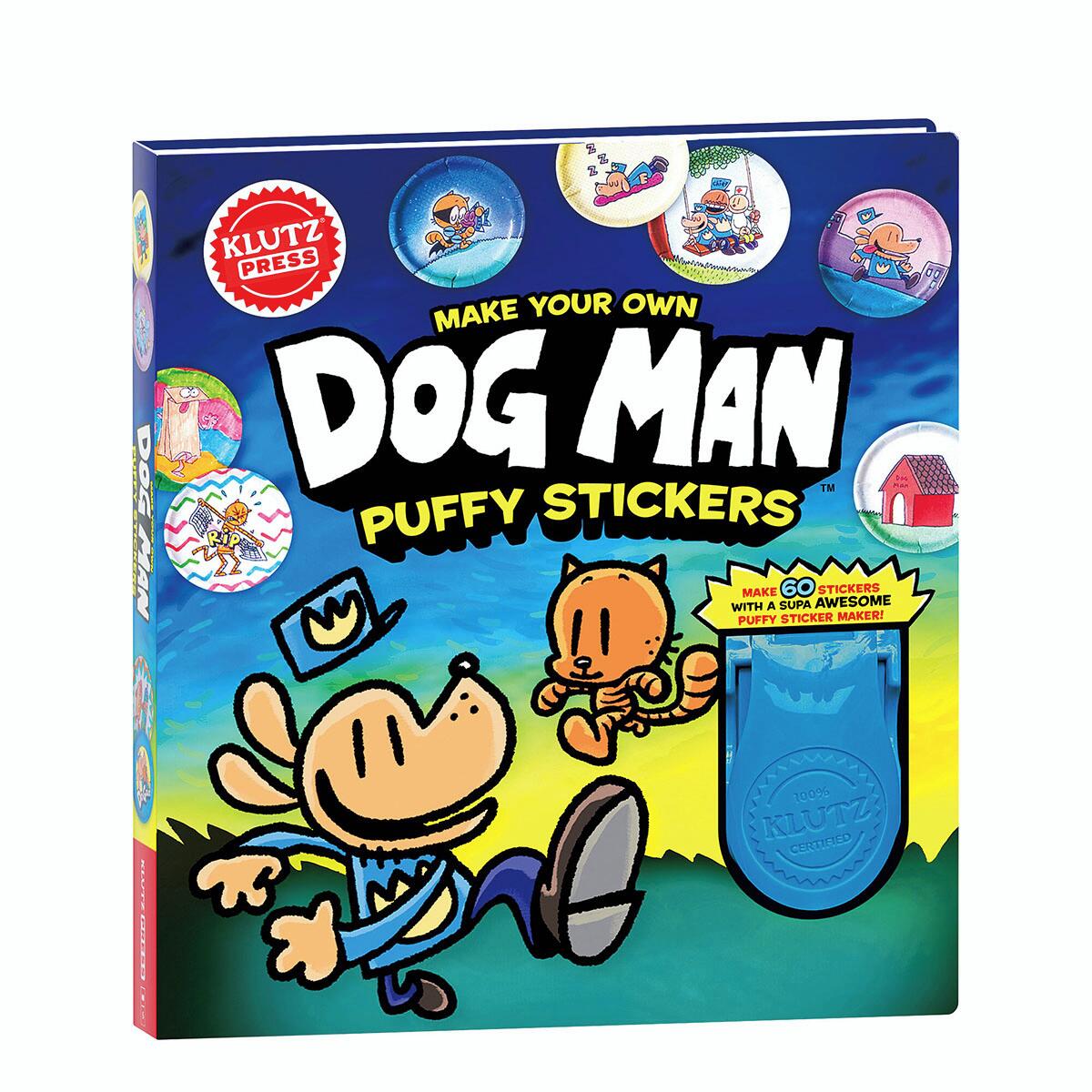 Make Your Own Dog Man Puffy Stickers