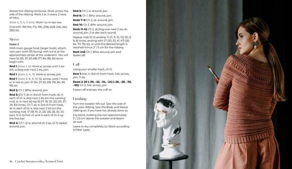 Crochet Sweaters with a Textured Twist by Linda Skuja | Black