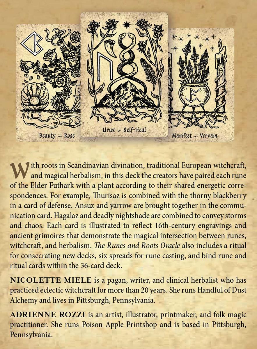 The Runes and Roots Oracle by Nicolette Miele, Adrienne Rozzi