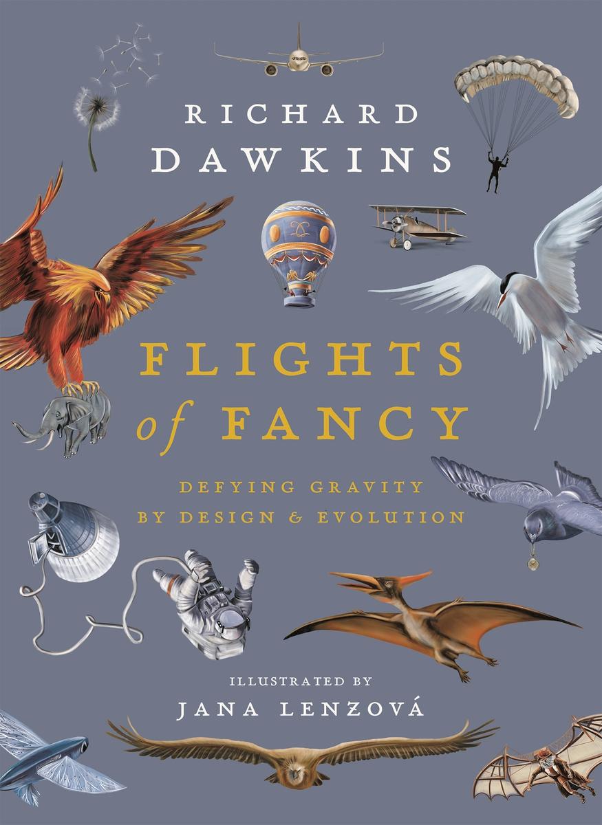 Flights of Fancy by Richard Dawkins, Jana Lenzova | Books Are Magic, image size:875x1200