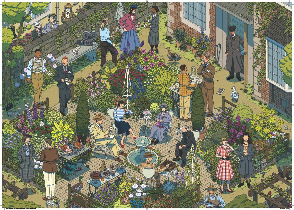 The World of Miss Marple 1000 Piece Puzzle by Chris Chan, 1000