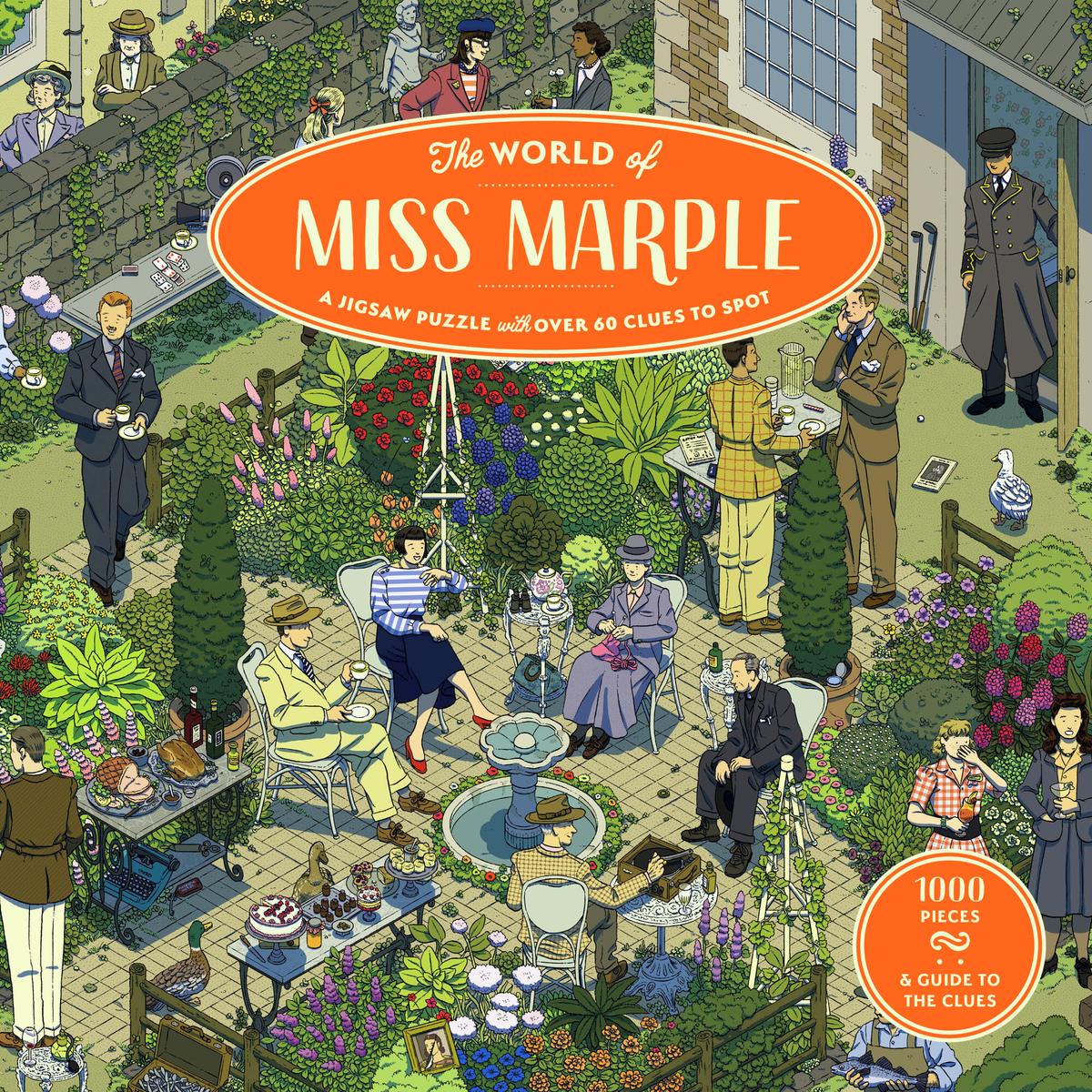The World of Miss Marple 1000 Piece Puzzle by Chris Chan, 1000