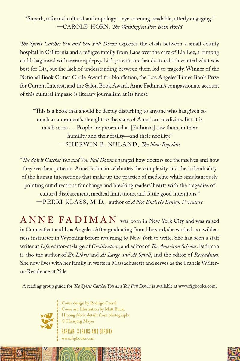 The Spirit Catches You and You Fall Down by Anne Fadiman | The